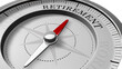 © MotionIsland - 3D Compass with needle pointing at the word retirement, concept image to illustrate retirement planning from work life.
