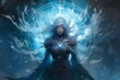 A frost mage, capable of freezing enemies in their tracks and summoning blizzards of icy destruction. - Generative AI