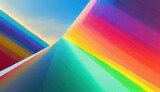 Fototapeta  - abstract rainbow colours and shapes