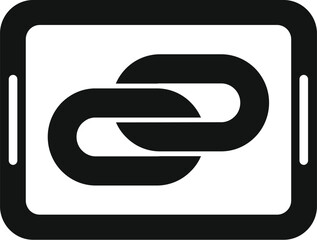 Wall Mural - chain seo data icon simple vector. evolution seo web. chart platform