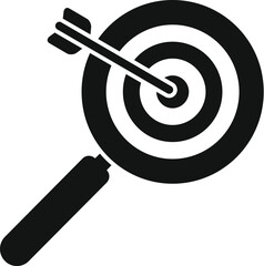 Wall Mural - target evolution net icon simple vector. seo website. business data