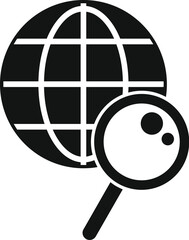 Wall Mural - web search icon simple vector. online market boost. global web data