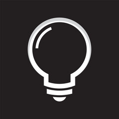 Wall Mural - light bulb logo template vector icon illustration