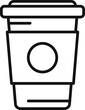 Energy drink cup icon outline vector. Person tired sleepy. Home late work