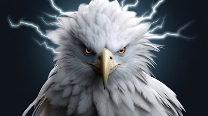 Sticker - portrait of a eagle