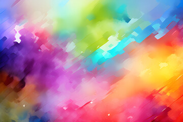 Wall Mural - beautiful blue world: creative background art in abstract watercolor wallpaper generative ai