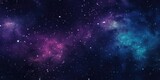 Fototapeta Kosmos - Space background with realistic nebula and shining stars. blue nebula starry sky technology sci-fi background material, Universe filled with stars