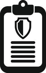 Sticker - Board key access icon simple vector. Legal process design. Data secure