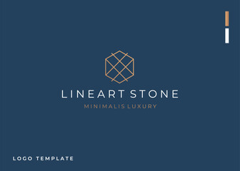 Minimal and luxury Geometric logo design template