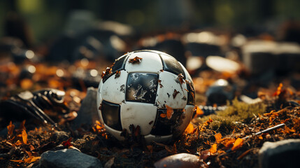 Sticker - christmas ball on the snow