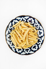 Canvas Print - french fries on the plate