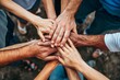 © Aisyah Faiha - hands belong to a diverse group of people as indicated by the various skin tones