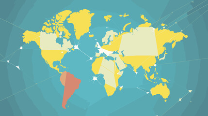  World wide business concept image. Vector illustration.