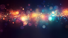 Abstract Glitter Lights Background, Blurred Bokeh Effect