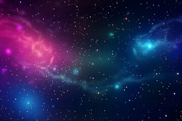 Wall Mural - nebula and galaxy with star and space dust in the universe and deep planet night sky background