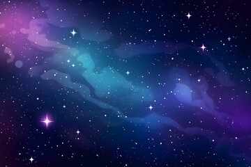 Wall Mural - nebula and galaxy with star and space dust in the universe and deep planet night sky background