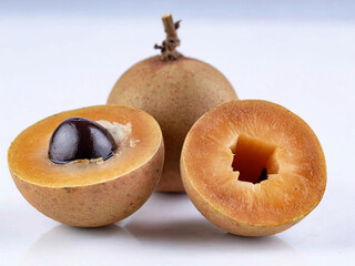 Sapodilla high resolution images on white background