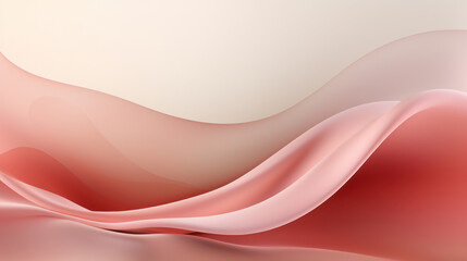 Wall Mural - elegant pink wave: a modern abstract illustration of curved lines and gradient effect.