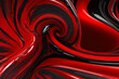 Abstrakte Marmor-Acrylfarben in Rot und Schwarz in Wellen gemalt, Textur.
