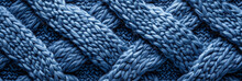 Close-up Texture Of Intertwined Blue Rope, Suitable For Backgrounds Or Nautical-themed Designs