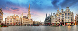 Fototapeta Paryż - Panorama of Grand Place, Brussels, Belgium
