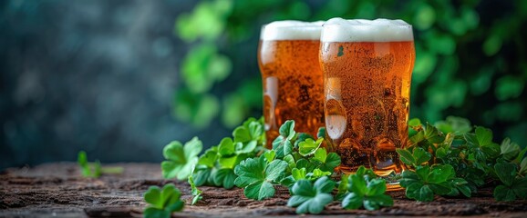 Dark Beer Glass St Patricks Day, HD, Background Wallpaper, Desktop Wallpaper