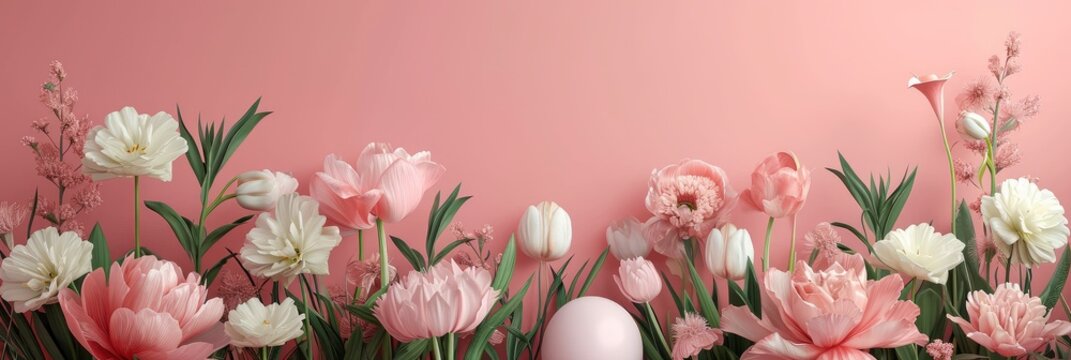  Easter Decor Flowers, Banner Image For Website, Background, Desktop Wallpaper