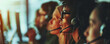 Women Operators with Headset Business Customer Service