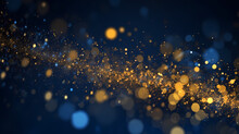 Abstract Festive And New Year Background With Stunning Soft Bokeh Lights And Shiny Elements