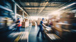 © Wararat - Blurred image of workers or warehouse employees in action, moving shipment boxes efficiently, showcasing the dynamics of international trade logistics.