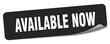 © BHM - available now sticker. available now label