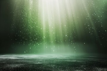 White green blurred gradient on dark grainy background, glowing light spot, copy space