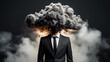 © kichigin19 - man with a cloud over his head illustration thinking thought