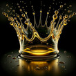 Olive Oil, Honey Splash with Droplets