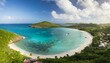 caribbean grenadines mayreau tropical island beach panoramic aerial view of salt whistle bay
