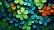 Colorful Four Leaf Clover wallpaper screenshot