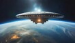 © Lucia - big ufo mothership in orbit above earth