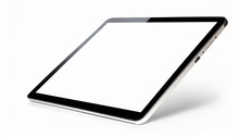 Real Tablet Mockup With Blank Screen Device Screen Mockup Isolated On White Background