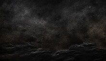 Black Or Dark Gray Rough Grainy Stone Or Sand Texture Background