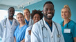 © Marta B - diverse group of smiling healthcare professionals, including doctors and nurses