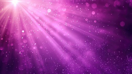 Wall Mural - Purple, violet, pink abstract background with rays of light and bokeh.