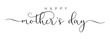 © koltukovs - Happy Mothers Day black color brush calligraphy. Vector illustration