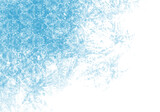 Fototapeta  - きらめく雪の結晶背景