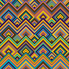 Leinwandbilder - Seamless vector pattern. Tile herringbone geometric pattern . Natural khaki colors. Regular herringbone tile..