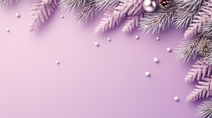 Wall Mural - Light purple background with  xmas theme