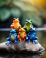 Colourful Frogs