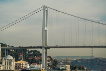 Wall Mural - 15 temmuz sehitler Koprusu bridge Istanbul Bosphorus cruise