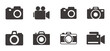 © Parbat - Photo and camera icon set. Icons of photography, image, photo gallery and photo camera.