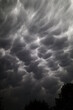 Mammatus Cloud Formation Preceding Storm Vertical