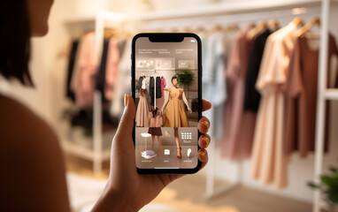 AR fitting rooms, augmented reality fitting room app that lets users virtually try on clothing and accessories before making an online purchase